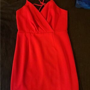 French Connection Spaghetti Strap Red Mini Dress